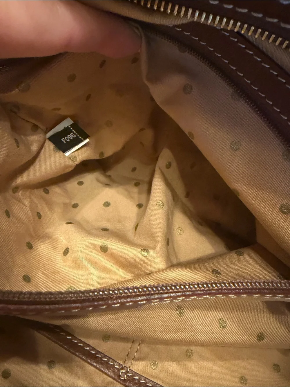 kate spade NWOT Brown Cream Canvas & Baseball Leather Tote Baby Overnight Bag